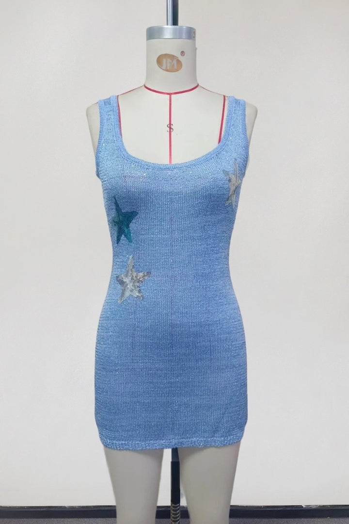 Sequins Star Fish Cover-up Dress