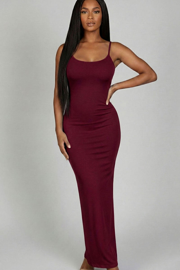 Ribbed Mermaid Hem Cami Dress