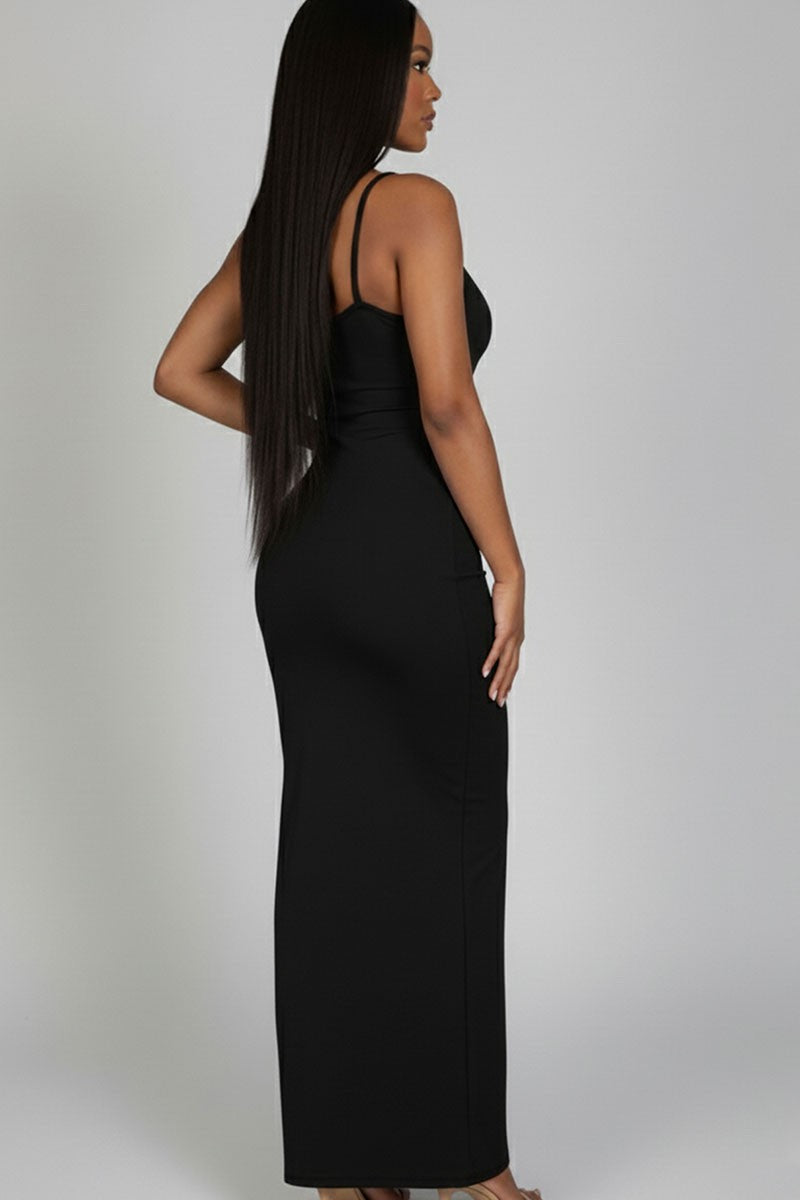 Ribbed Mermaid Hem Cami Dress