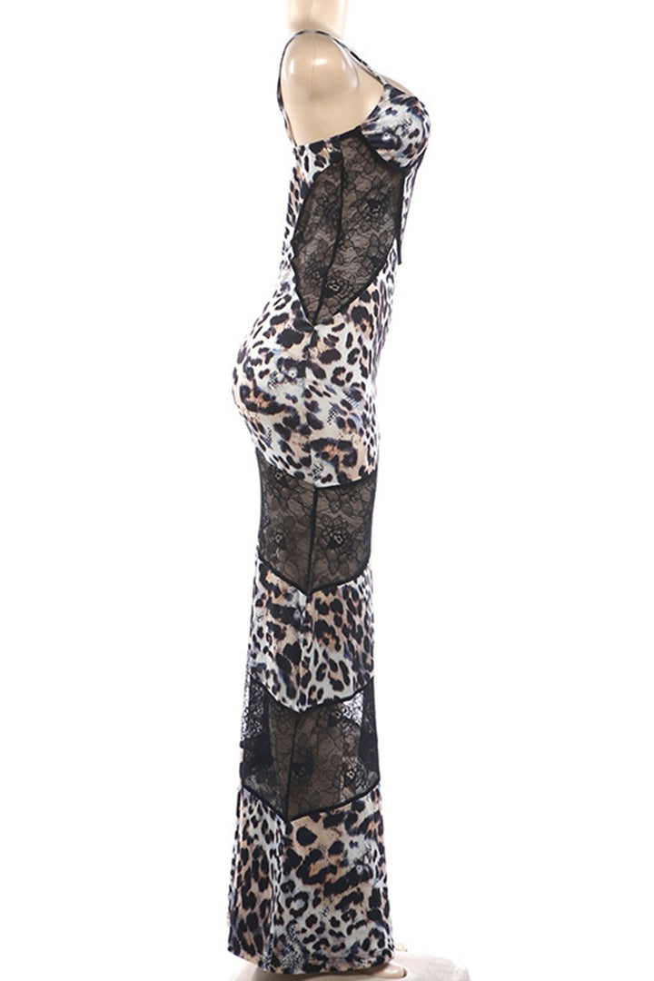 Strappy Animal Print Night Out Dress