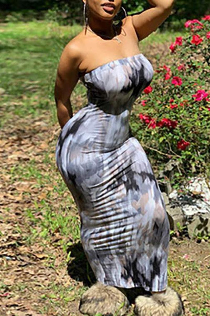 Trendy Strapless Dress, Perfect For Events