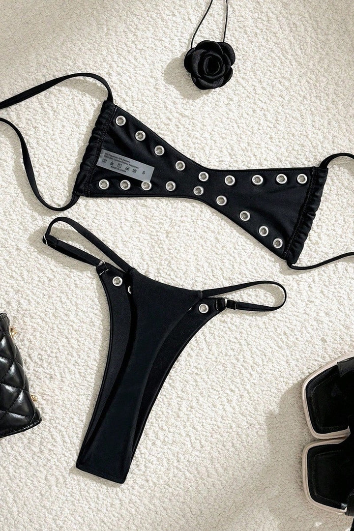 Studded Bikini Set