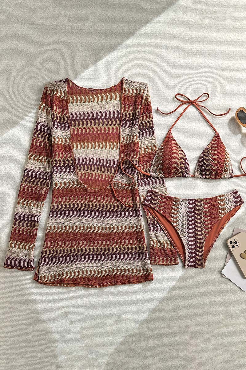 Crochet Bikini Set with Cover-Up