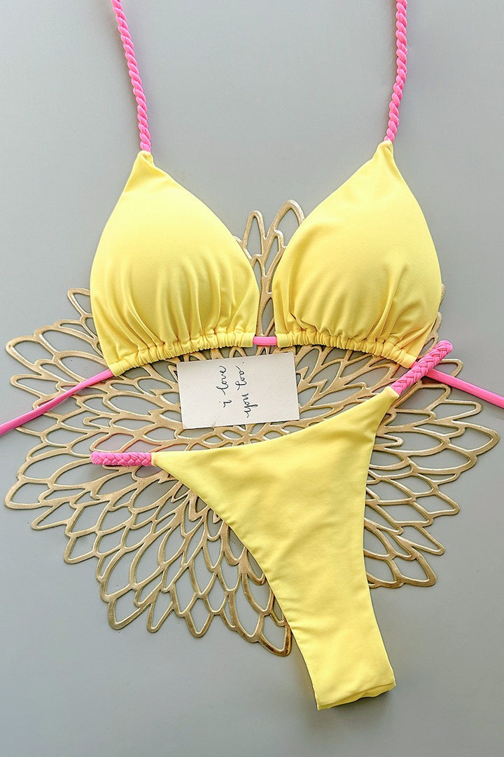 Solid Summer Bikini Set