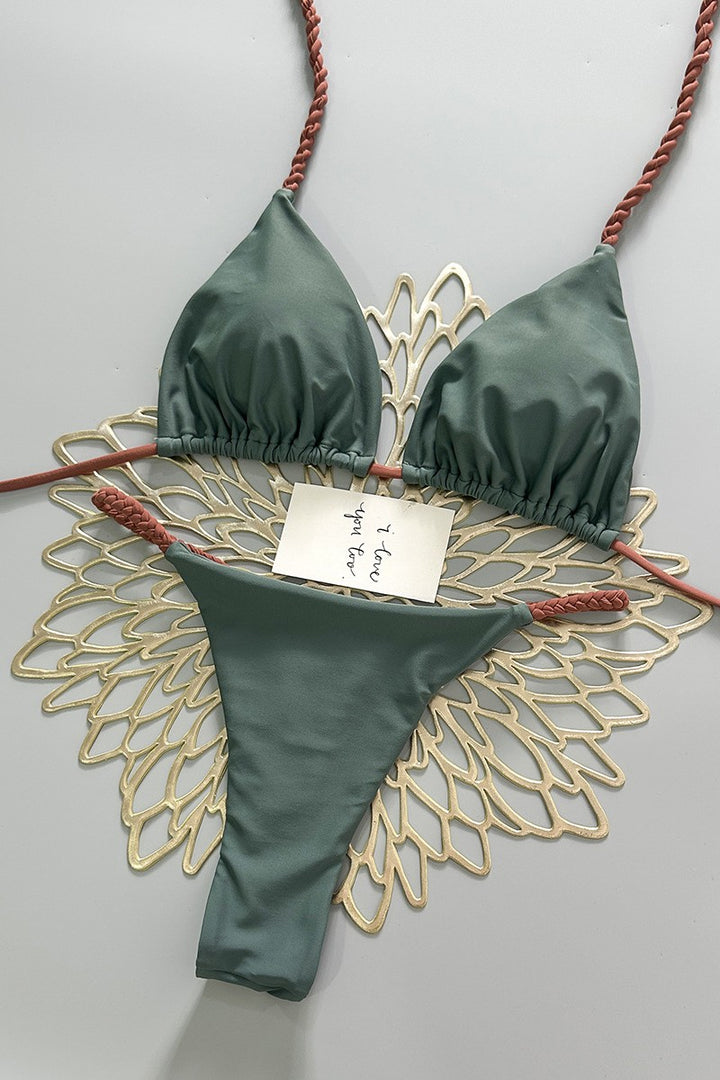 Solid Summer Bikini Set