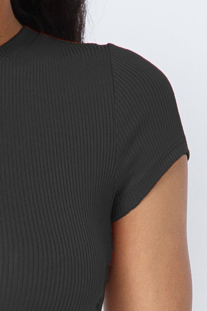 Women's Mexico Ribbed Open Back Crop Top