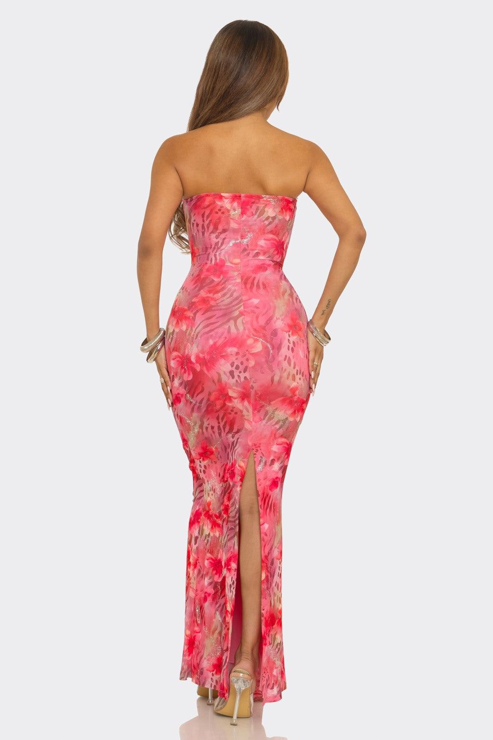 Tube Printed Maxi Dress