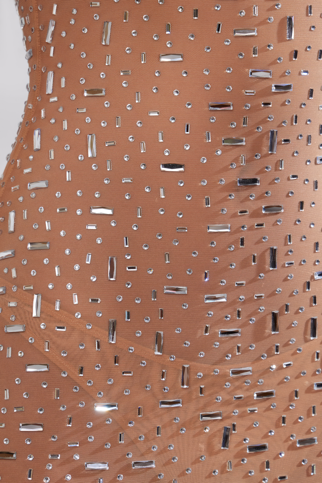 Rhinestone Spaghetti Strap Maxi Dress