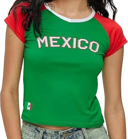 Women's World Cup Y2K Baby Tee Crop Top