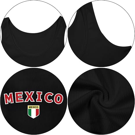 Women's Mexico Ribbed Crop Tank Top