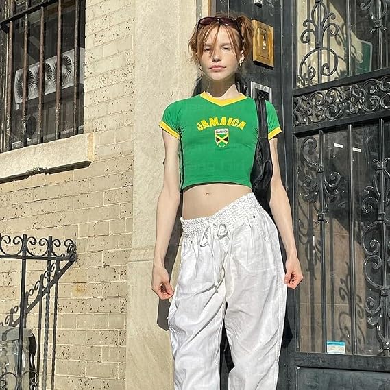 Women's World Cup Y2K Baby Tee Crop Top
