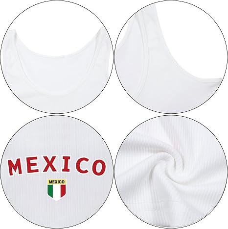 Women's Mexico Ribbed Crop Tank Top