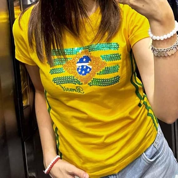 Women's World Cup Y2K Baby Tee Crop Top