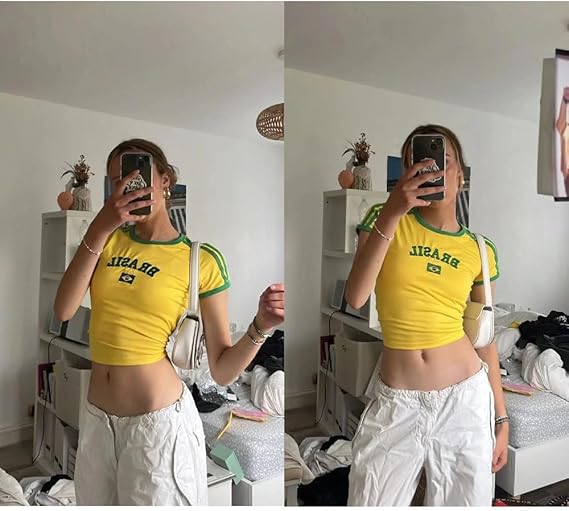 Women's World Cup Y2K Baby Tee Crop Top
