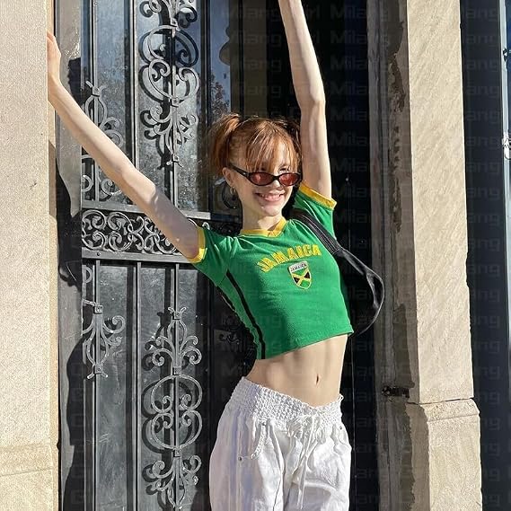 Women's World Cup Y2K Baby Tee Crop Top