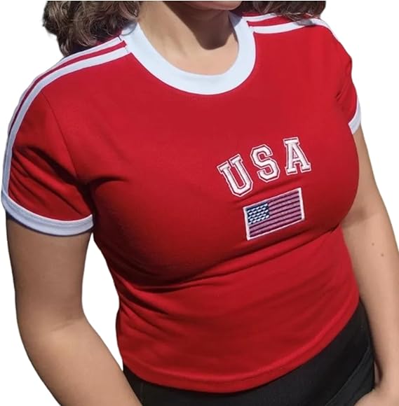 Women's World Cup Y2K Baby Tee Crop Top