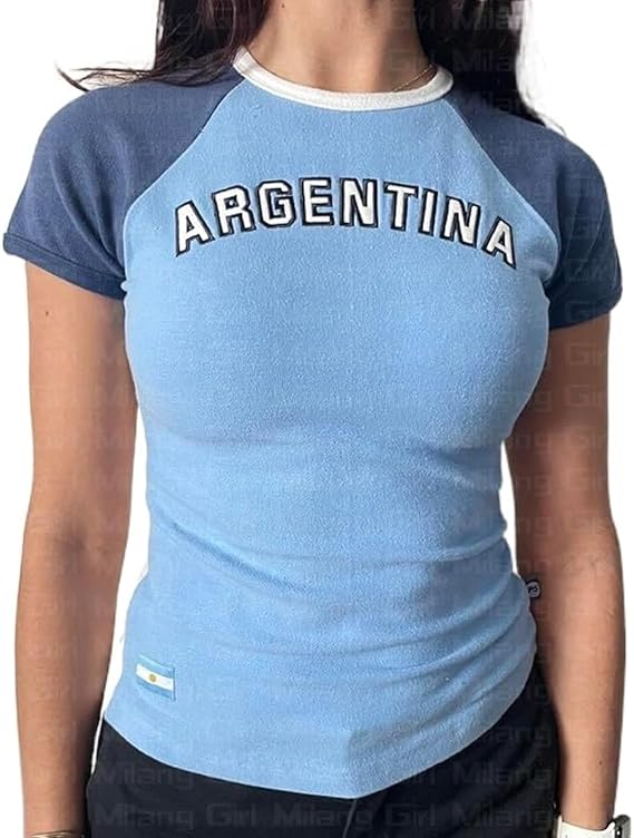 Women's World Cup Y2K Baby Tee Crop Top