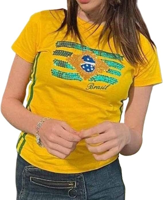 Women's World Cup Y2K Baby Tee Crop Top