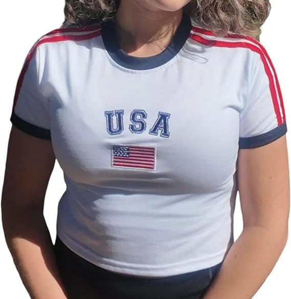 Women's World Cup Y2K Baby Tee Crop Top