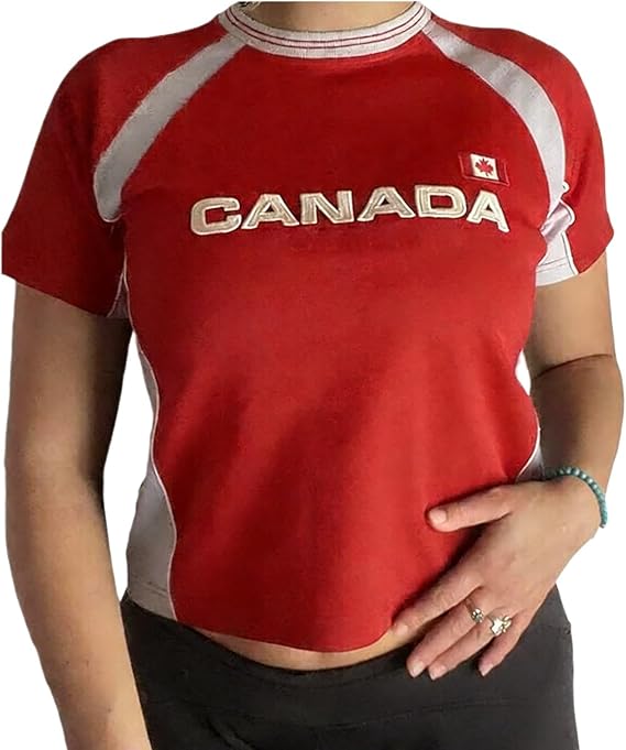 Women's World Cup Y2K Baby Tee Crop Top