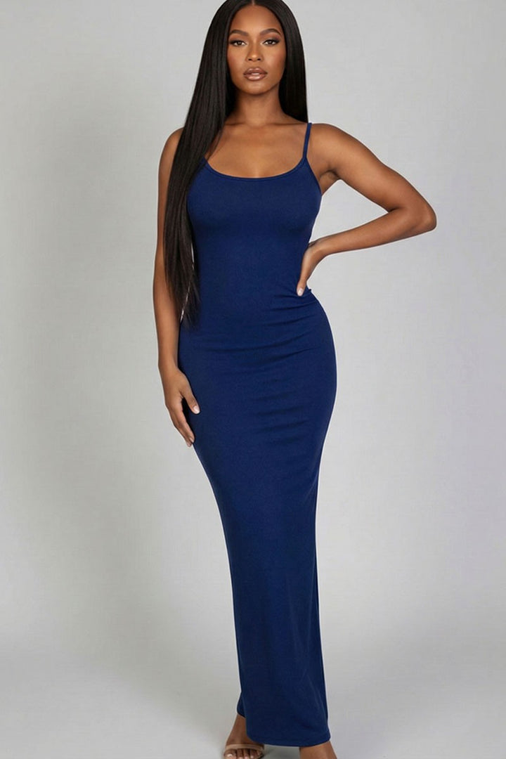 Ribbed Mermaid Hem Cami Dress