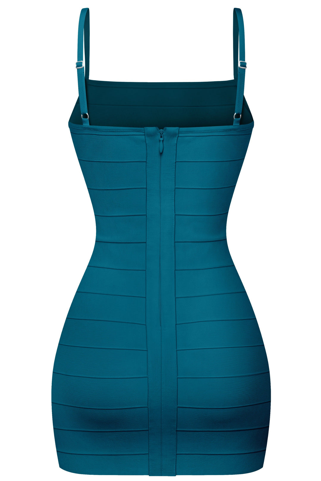 Teal Bandage Mini Dress