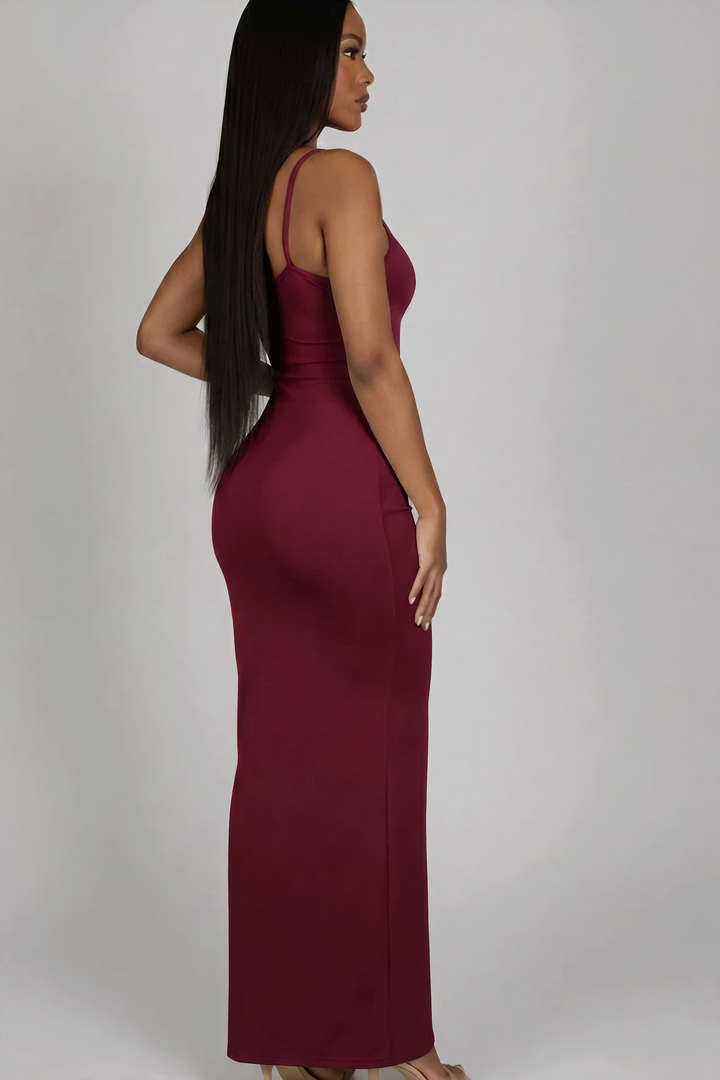Ribbed Mermaid Hem Cami Dress