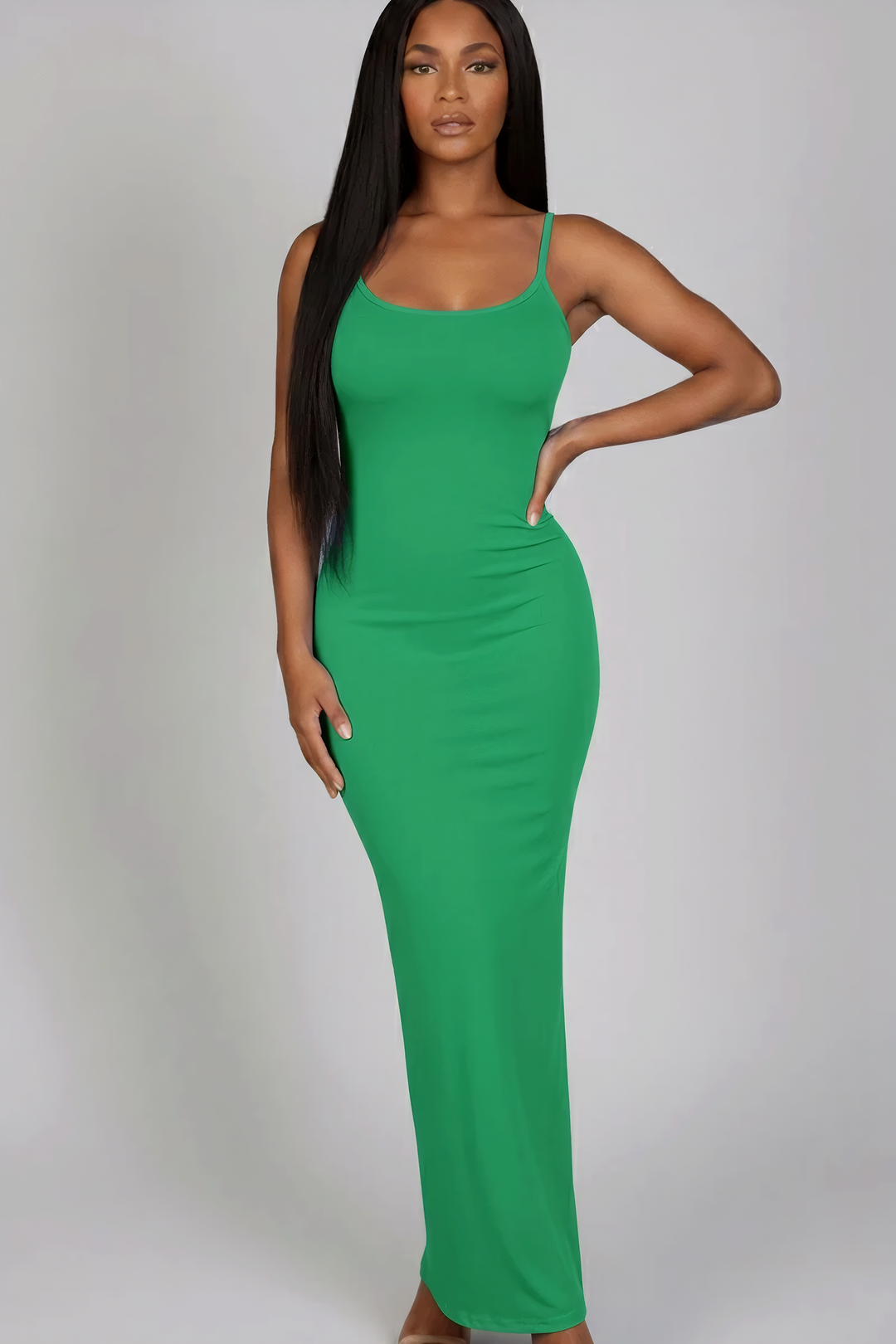 Ribbed Mermaid Hem Cami Dress