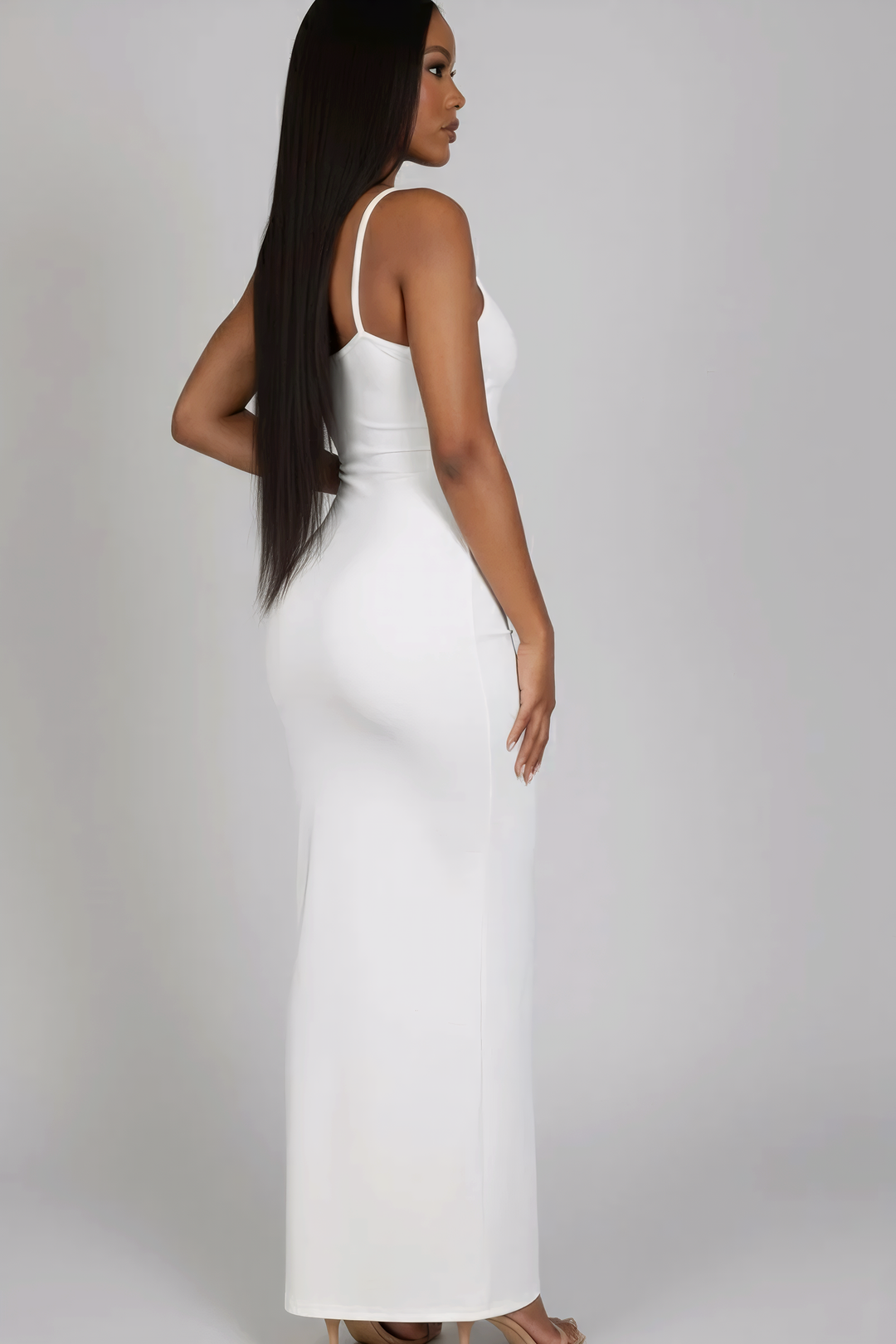 Ribbed Mermaid Hem Cami Dress