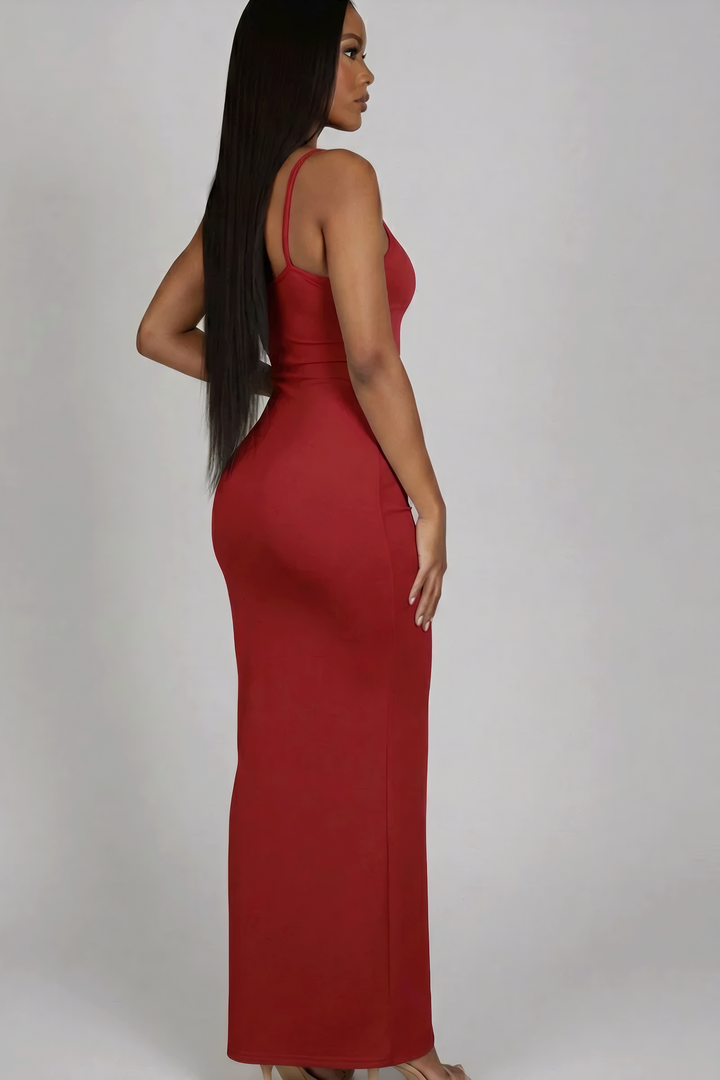 Ribbed Mermaid Hem Cami Dress