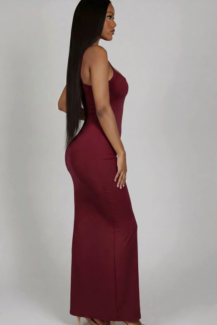 Ribbed Mermaid Hem Cami Dress