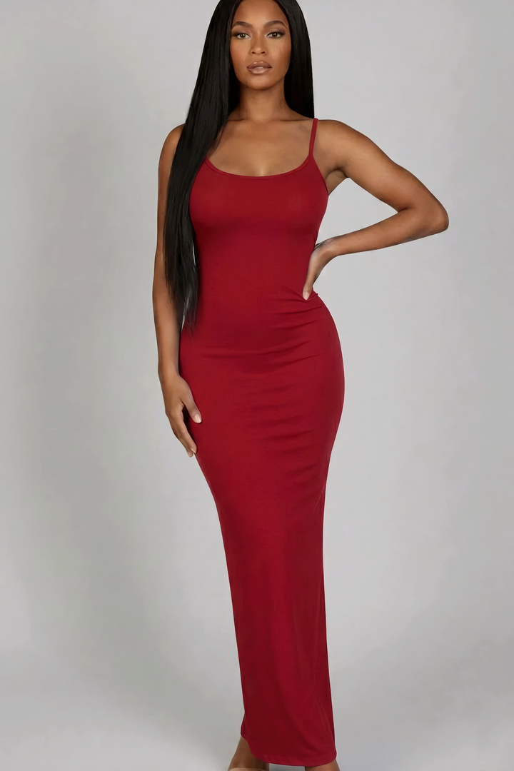 Ribbed Mermaid Hem Cami Dress