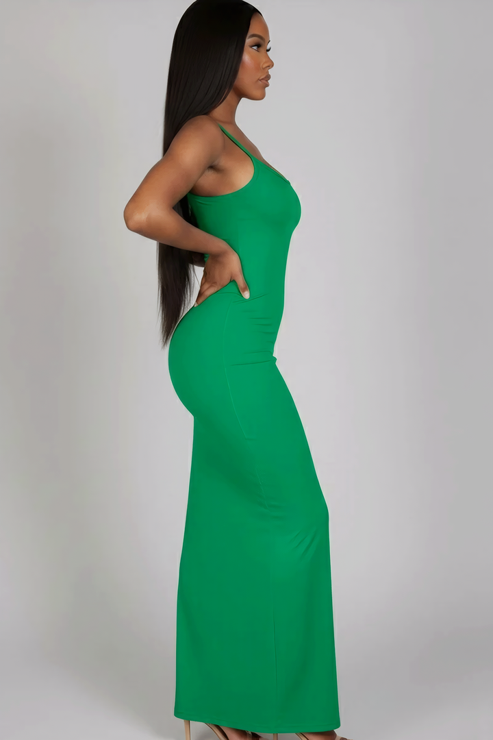 Ribbed Mermaid Hem Cami Dress