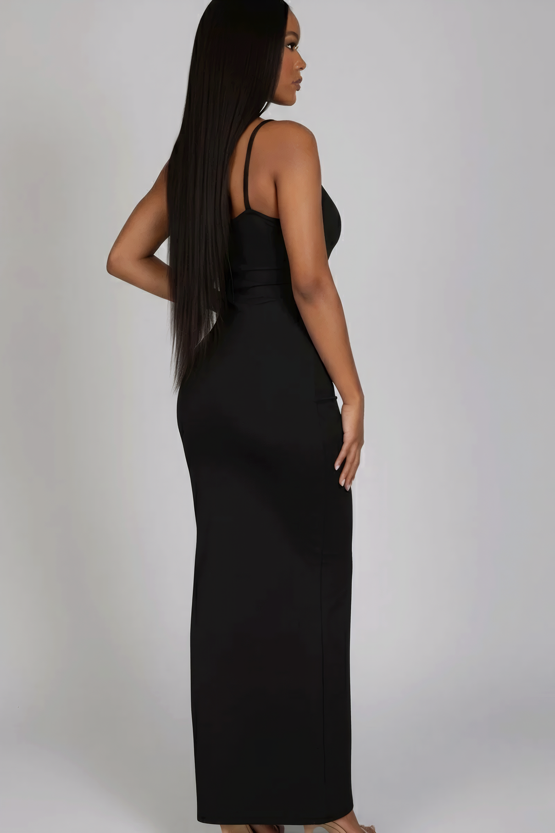 Ribbed Mermaid Hem Cami Dress