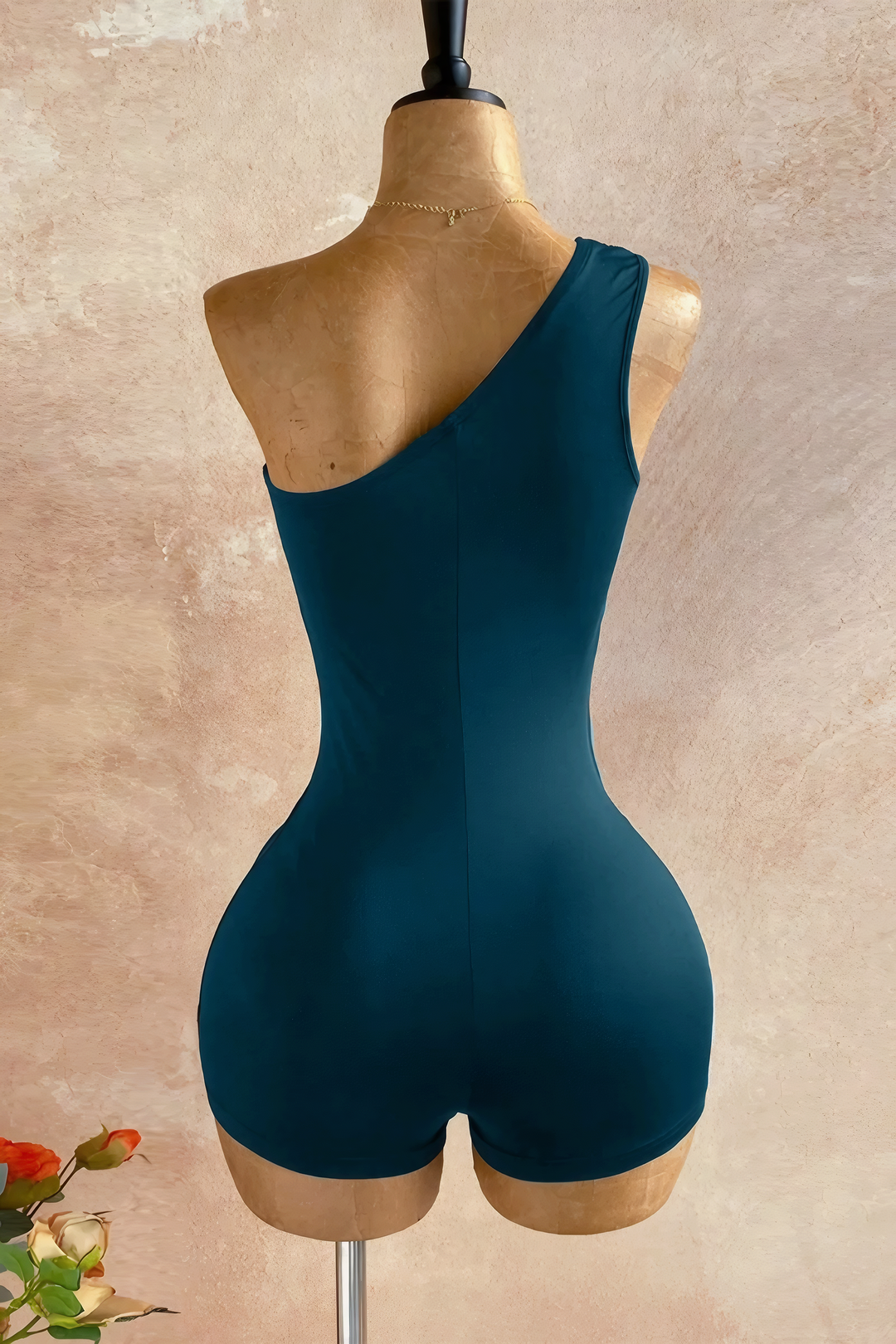 One-shoulder Bodycon Romper