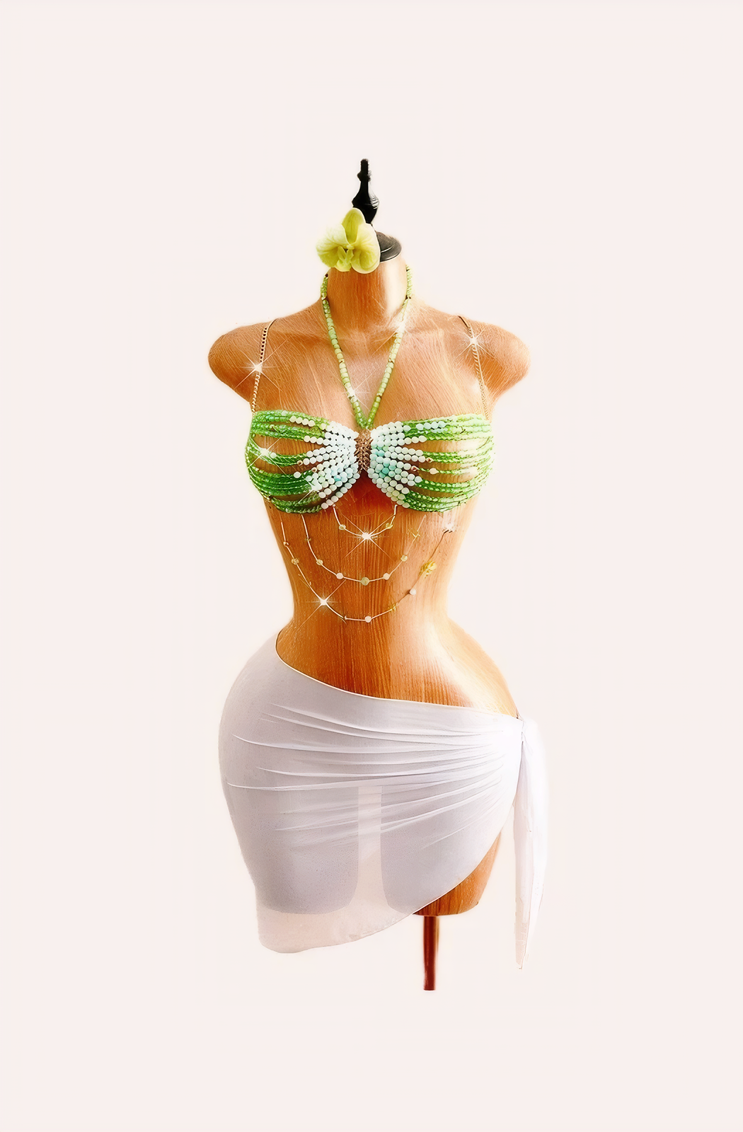 Multi-Layer Chain Bikini Top