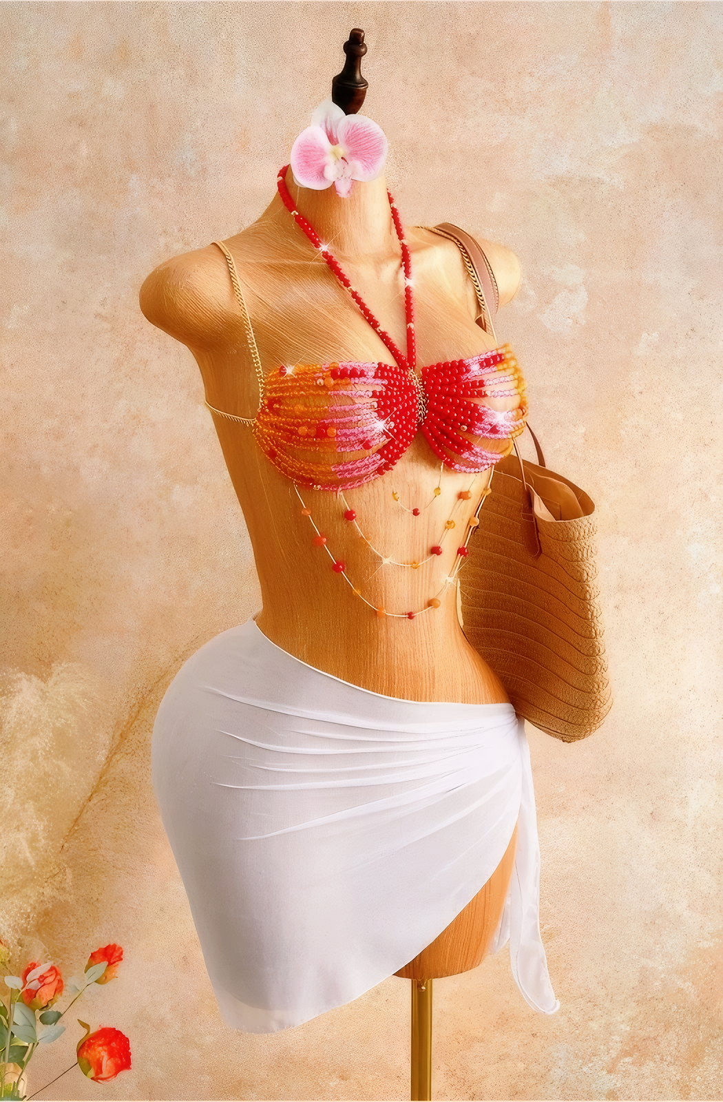 Multi-Layer Chain Bikini Top