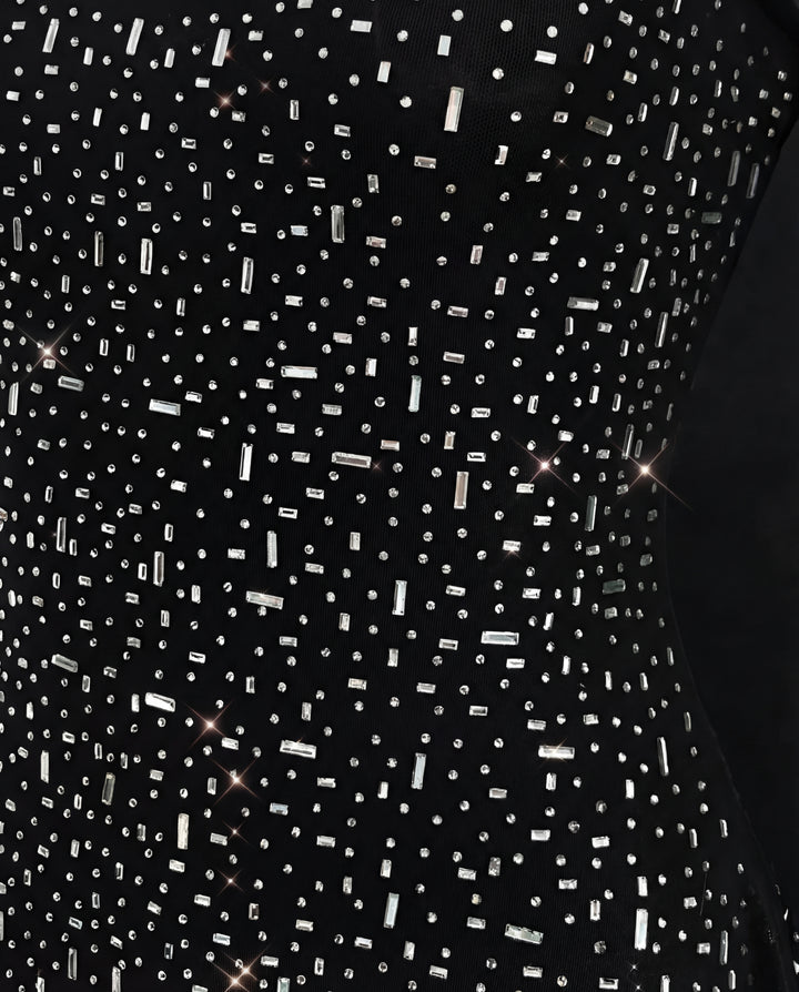 Rhinestone Decor Mini Cami Dress