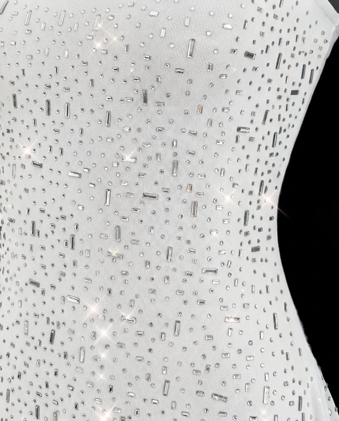 Rhinestone Decor Mini Cami Dress