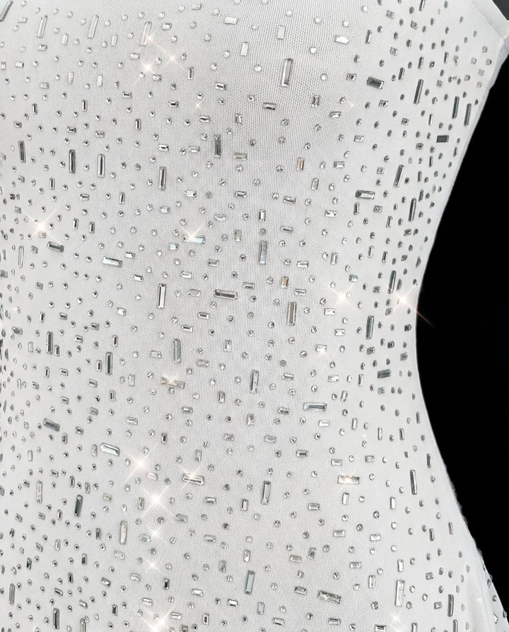 Rhinestone Decor Mini Cami Dress