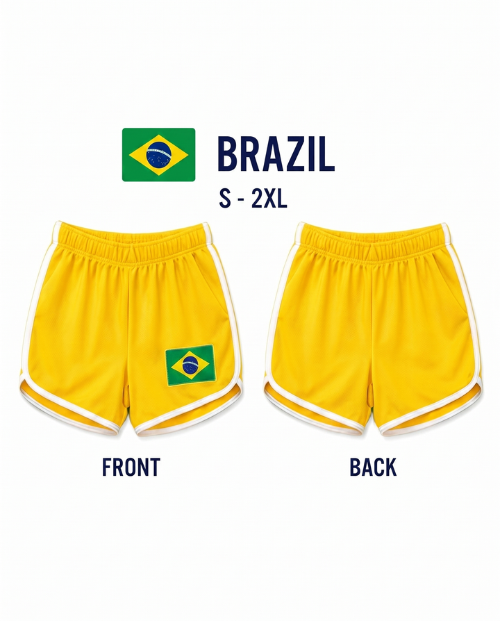 World Cup 2026 Flag Print Shorts