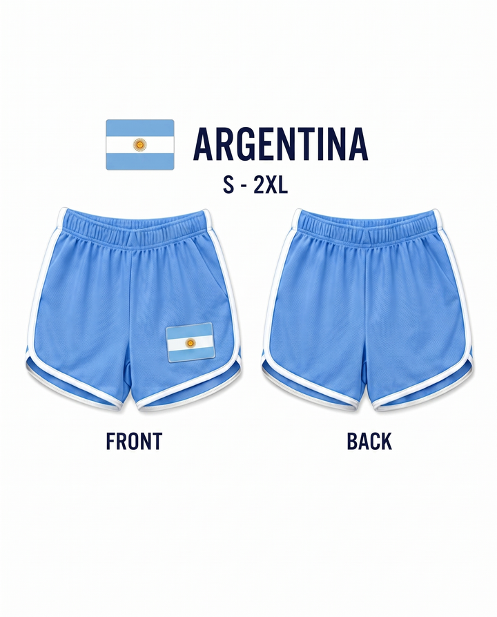 World Cup 2026 Flag Print Shorts